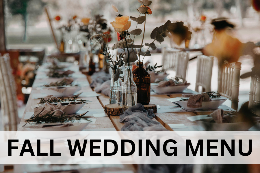 fall wedding menu ideas