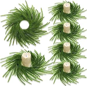 pine table wreath holiday wedding decor idea